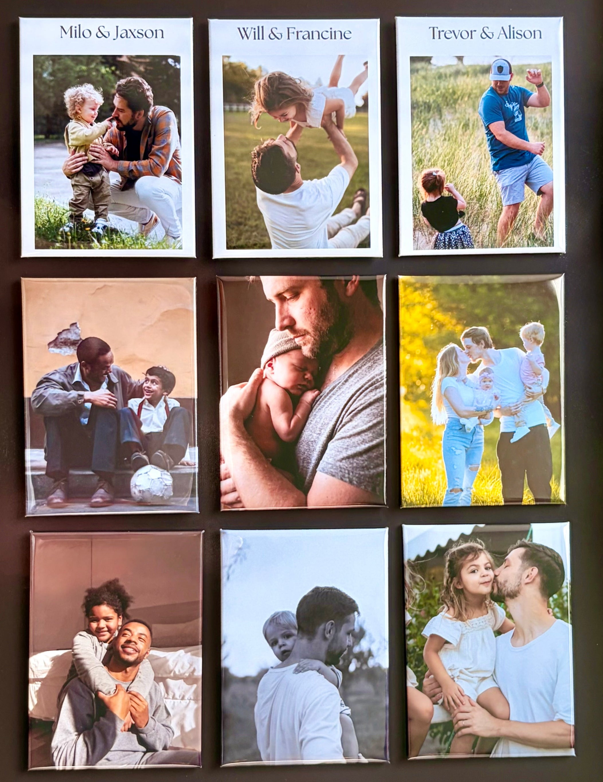 Father’s Day Custom Photo Magnet Set (2.5" x 3.5")