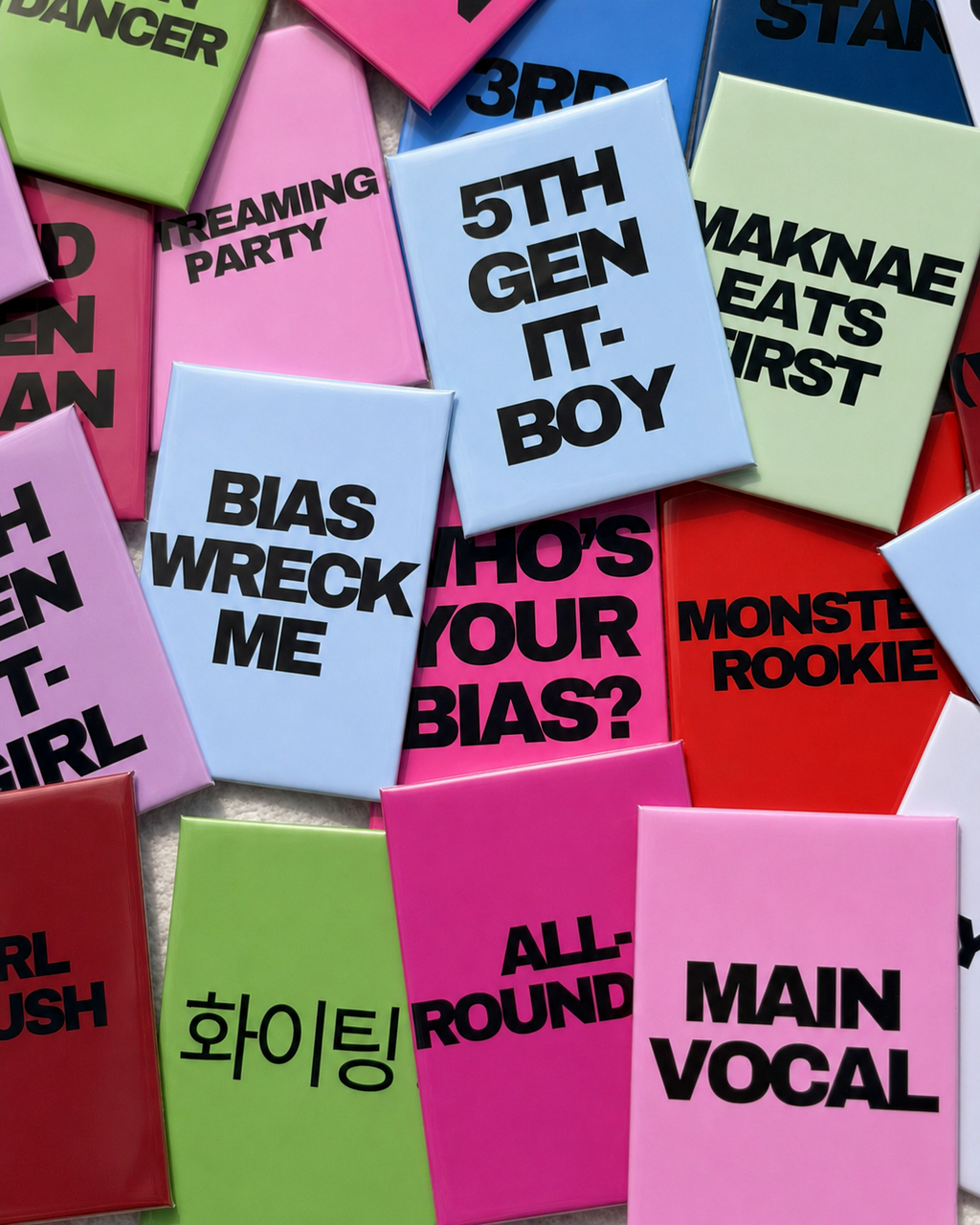 K-Pop Fandom Collector Set | 21-Piece Magnet Collection